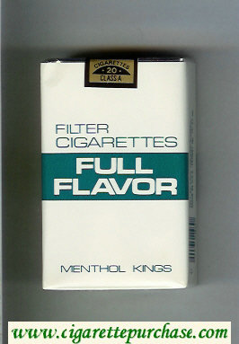 Full Flavor Filter Cigarettes Menthol Kings cigarettes soft box